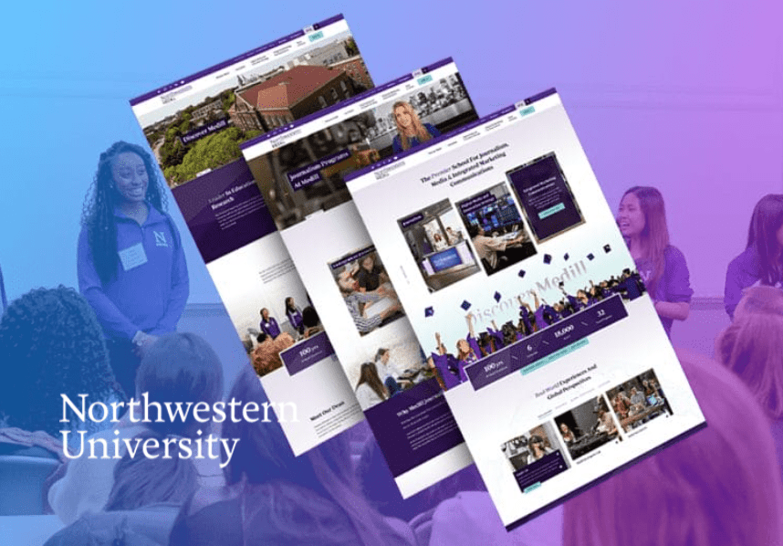 Northwestern University program site — Northwestern University Education project by Rainmaker Art